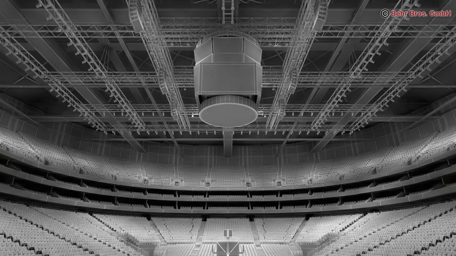 Basketball Arena V2 3D model_18