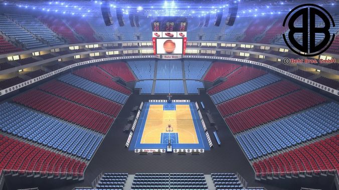 Basketball Arena V2 3D model