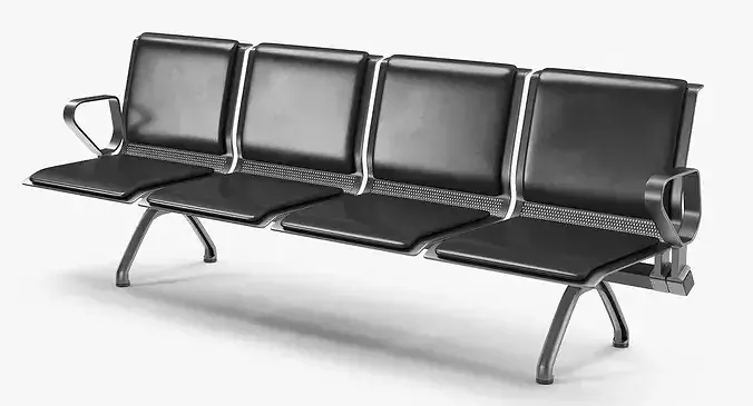 Public Waiting Seating 3D model