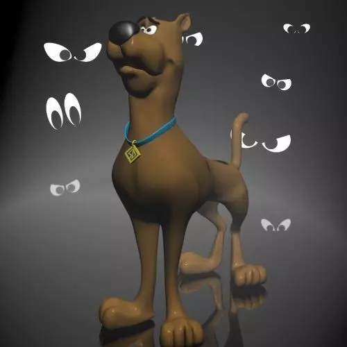 Scooby-doo 3D RIGGED Low-poly 3D model