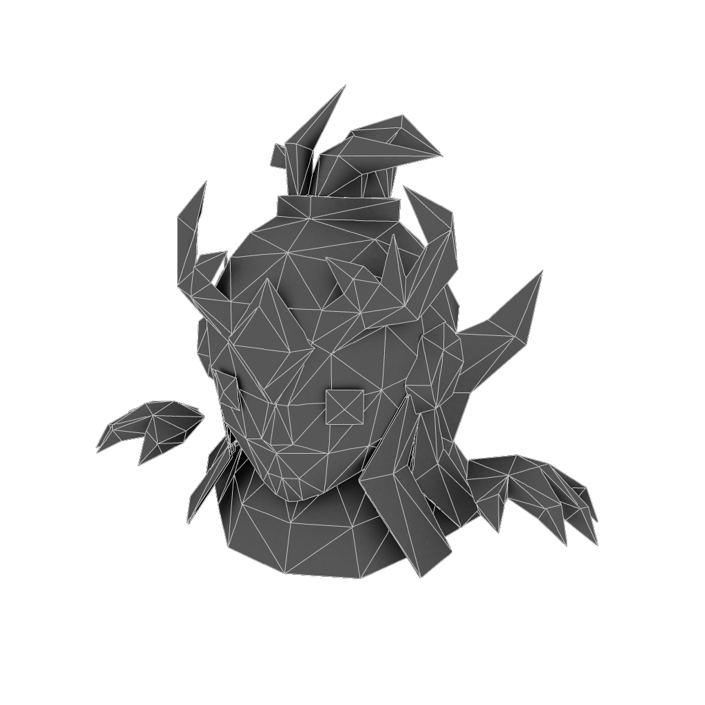 Micro Heroes Set - Low Poly Hand Painted Low-poly 3D model_6