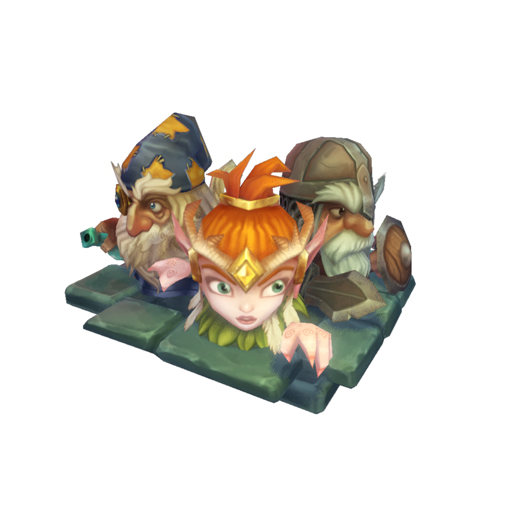 Micro Heroes Set - Low Poly Hand Painted Low-poly 3D model_1