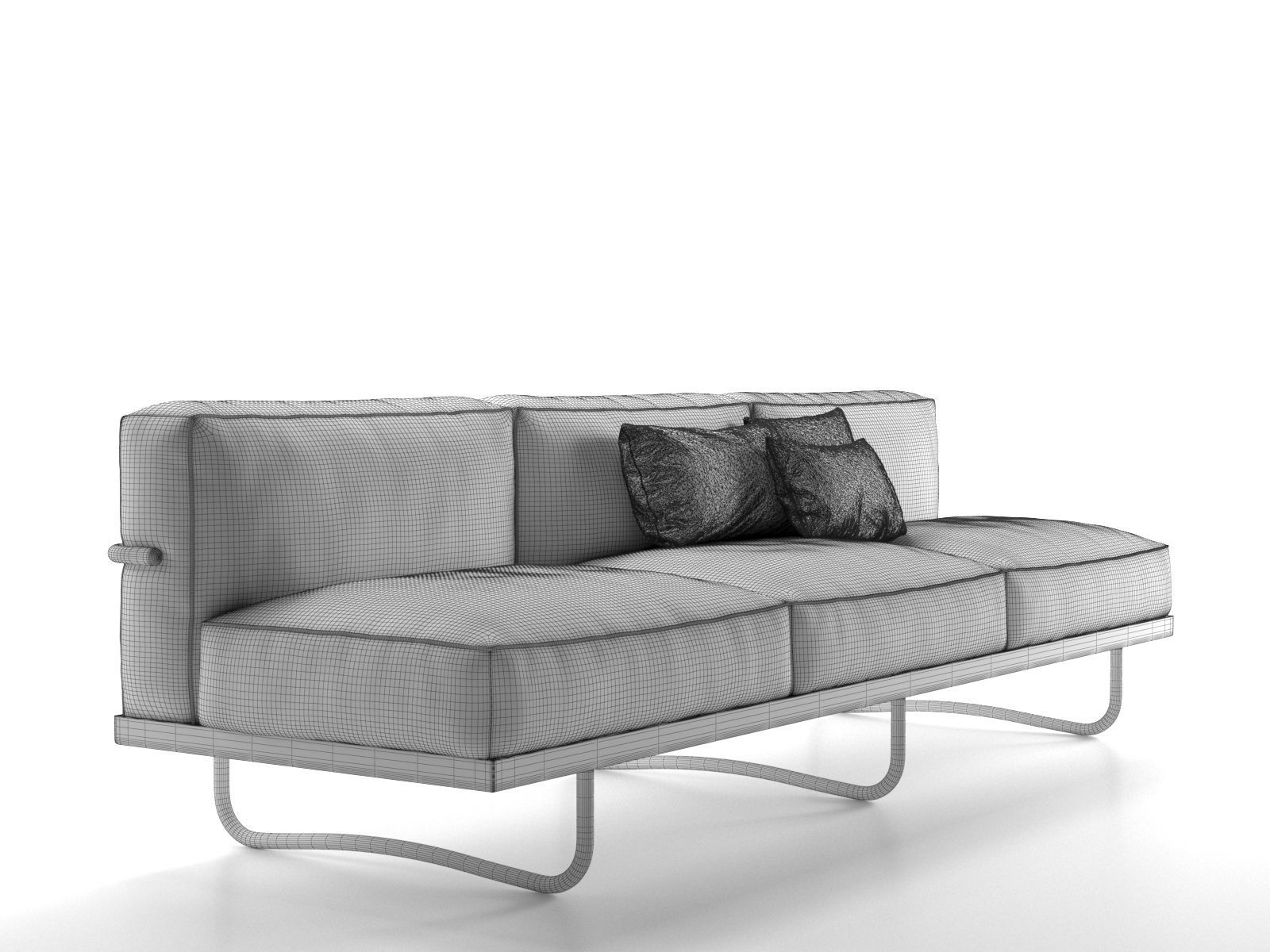 LC5 Sofa 3D model_3