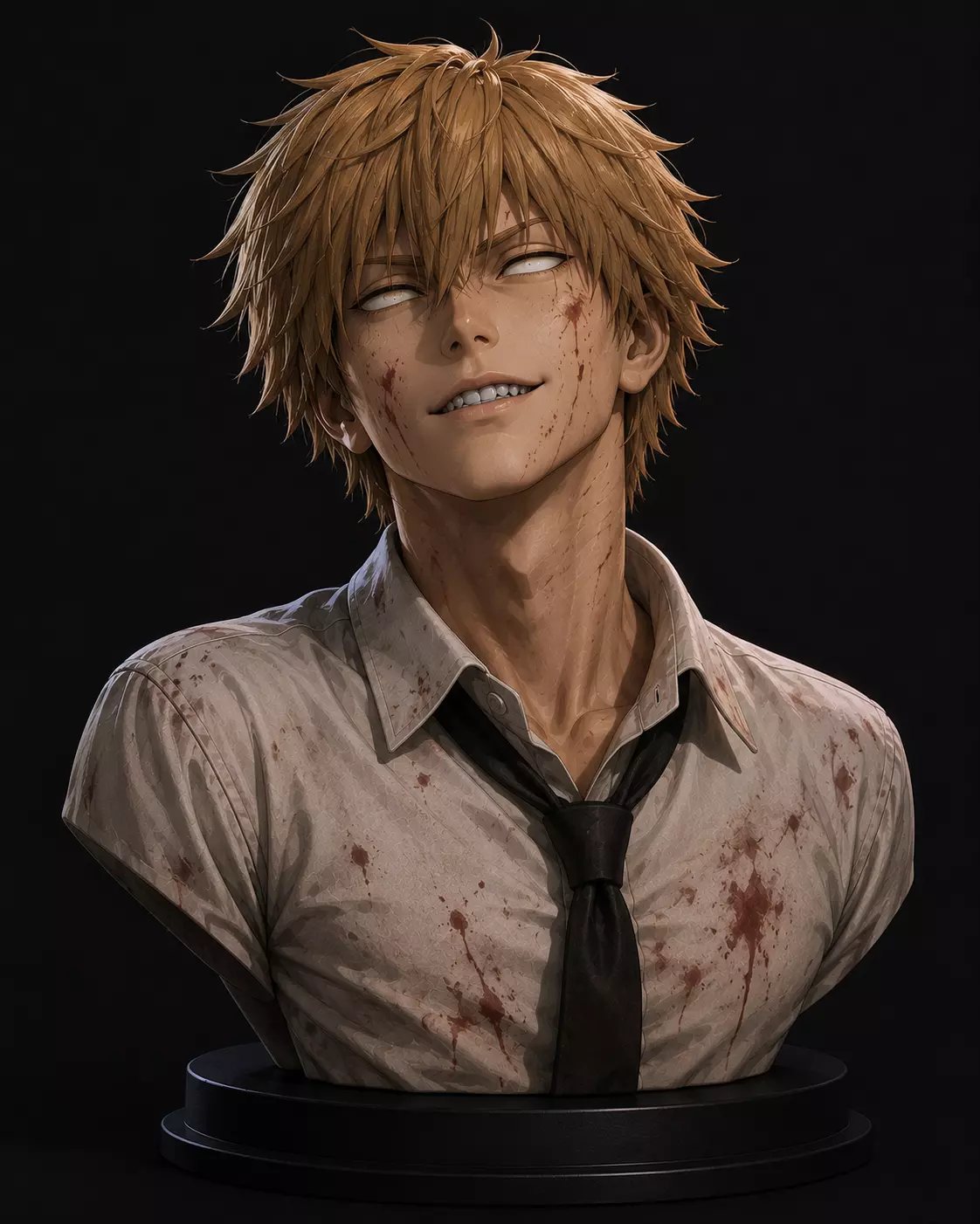 Denji Chainsaw Man STL Figure Model Free 3D print model