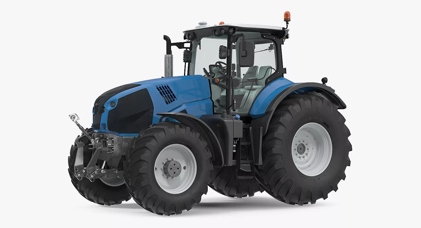 New Tractor Rigged for Maya 3D model