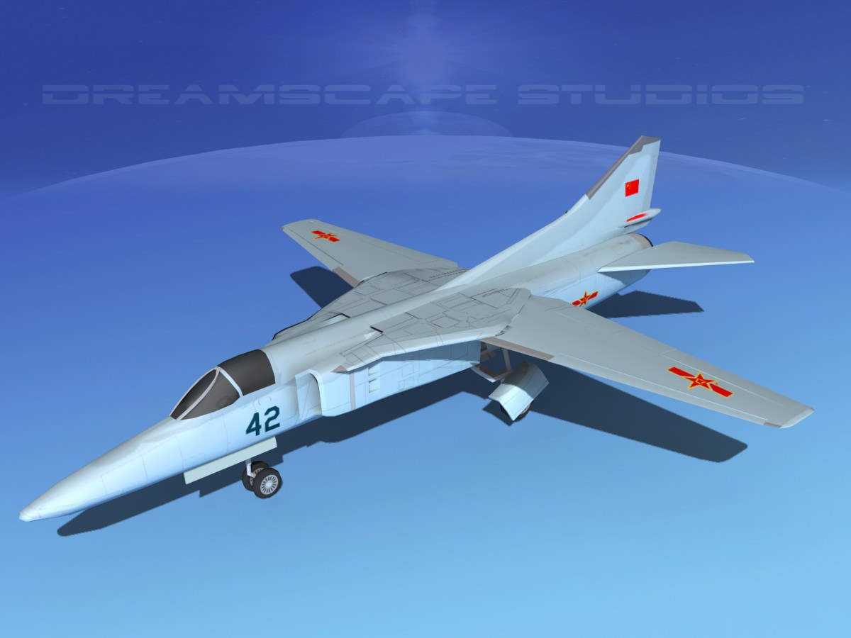 Mig-27 Flogger LP China Low-poly 3D model_10