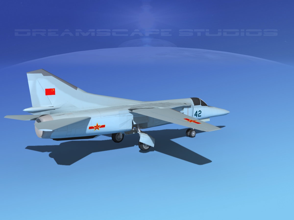 Mig-27 Flogger LP China Low-poly 3D model_5