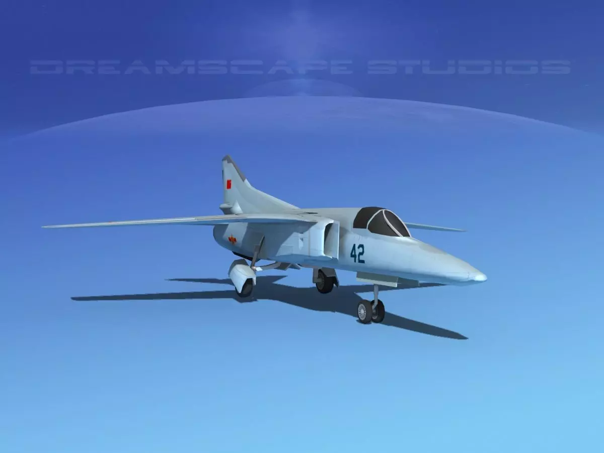 Mig-27 Flogger LP China Low-poly 3D model_0