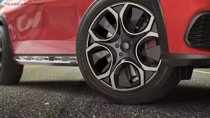 Sport Hatchback Front Wheel 3D model