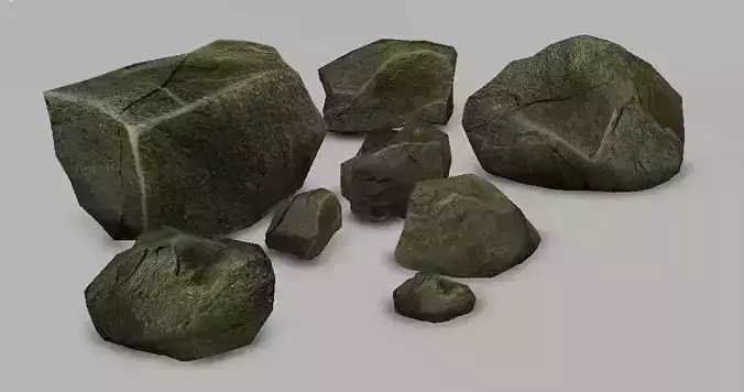 Rock stone Low Poly