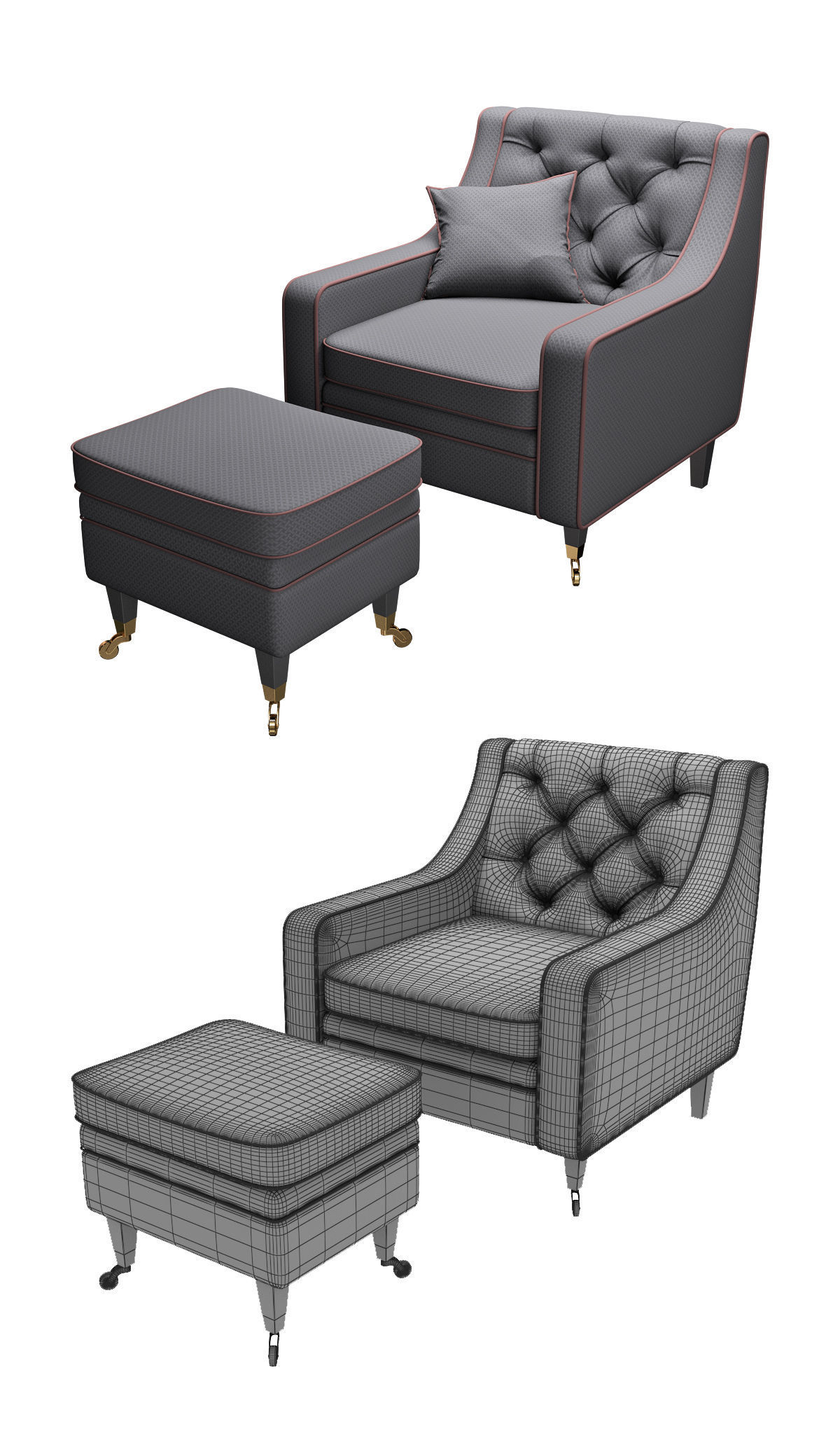 Asnagi BRERA Armchair 3D model_1