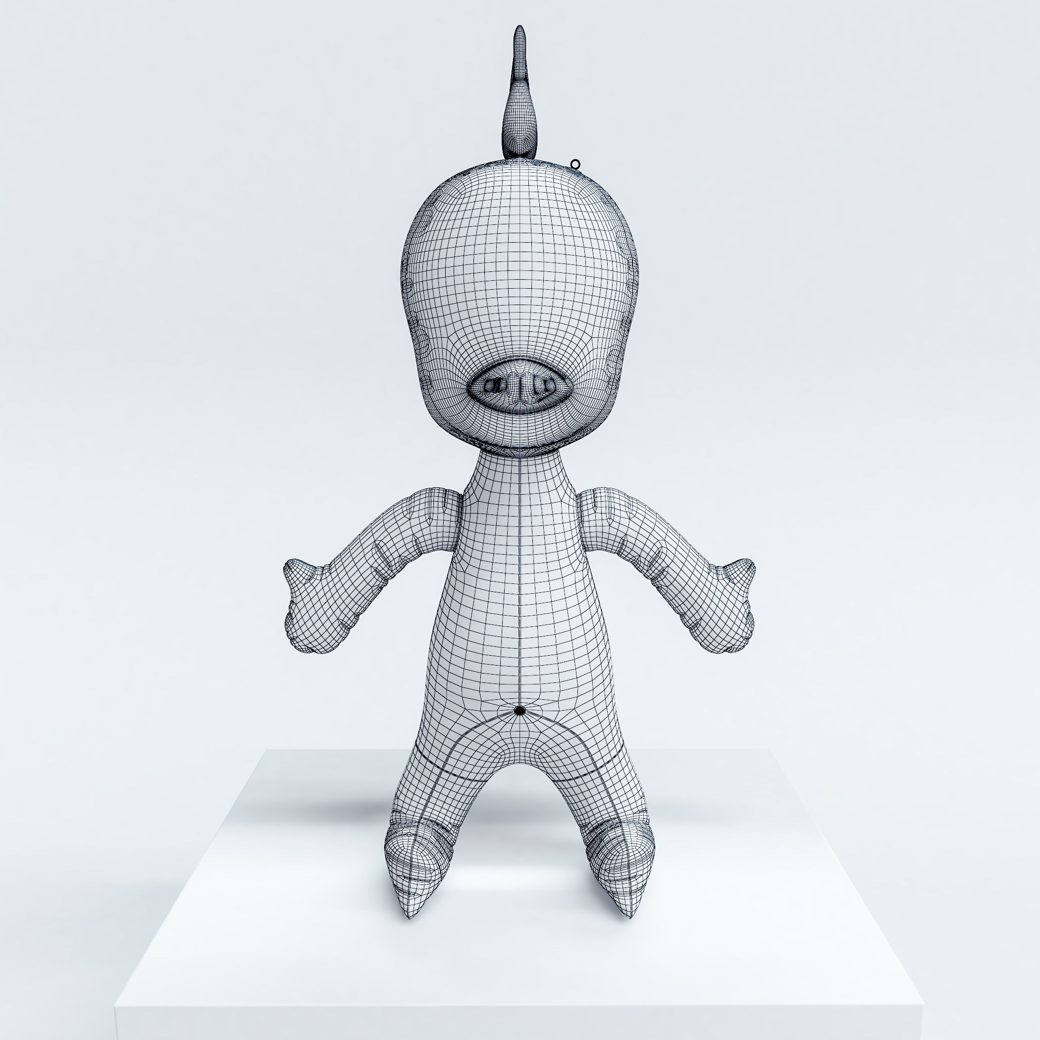 Sculpture Jeff Koons Titi 3D model_4