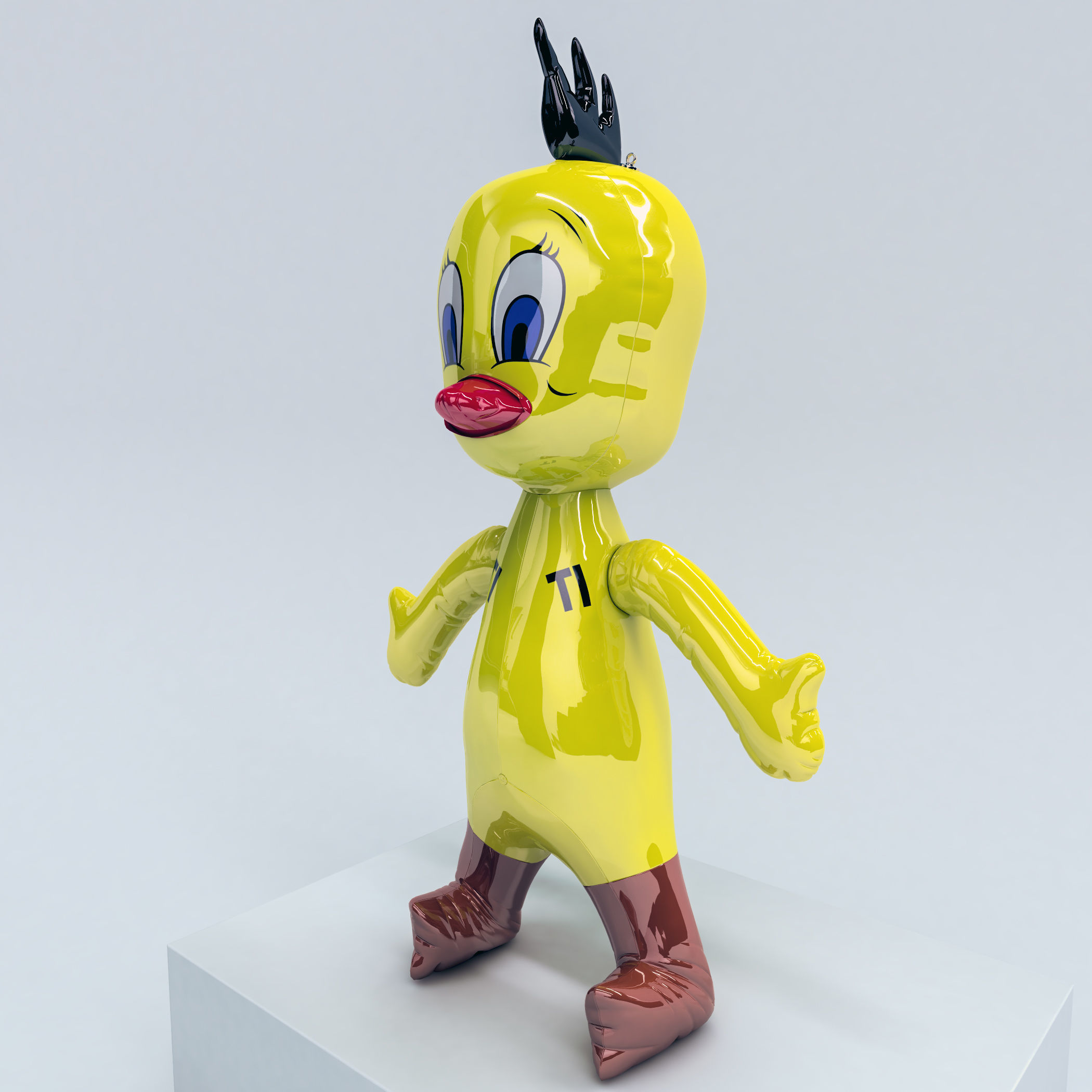 Sculpture Jeff Koons Titi 3D model_1