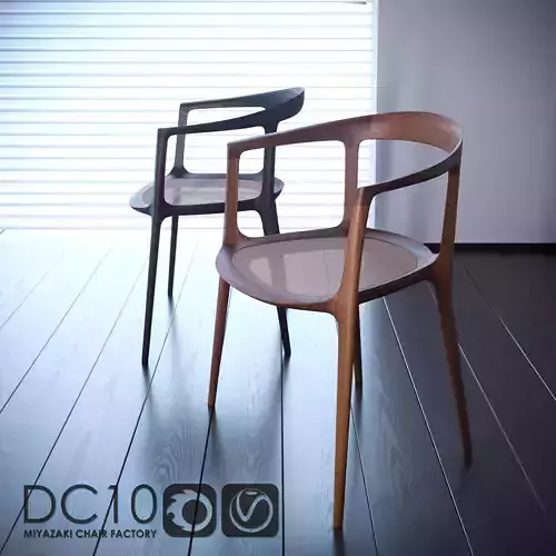 MIYAZAKI CHAIR FACTORY DC10 3D model