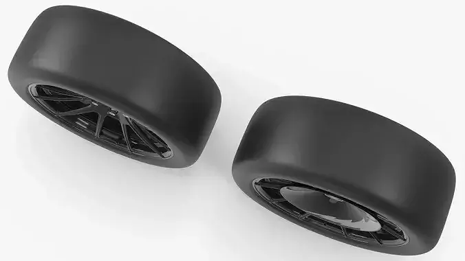 Sports Wheel Rim Set 3D model 6