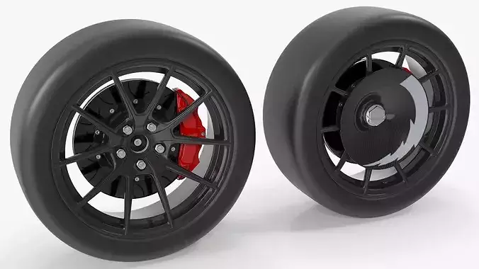 Sports Wheel Rim Set 3D model
