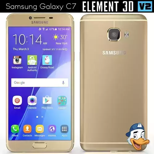 Samsung Galaxy C7 for Element 3D