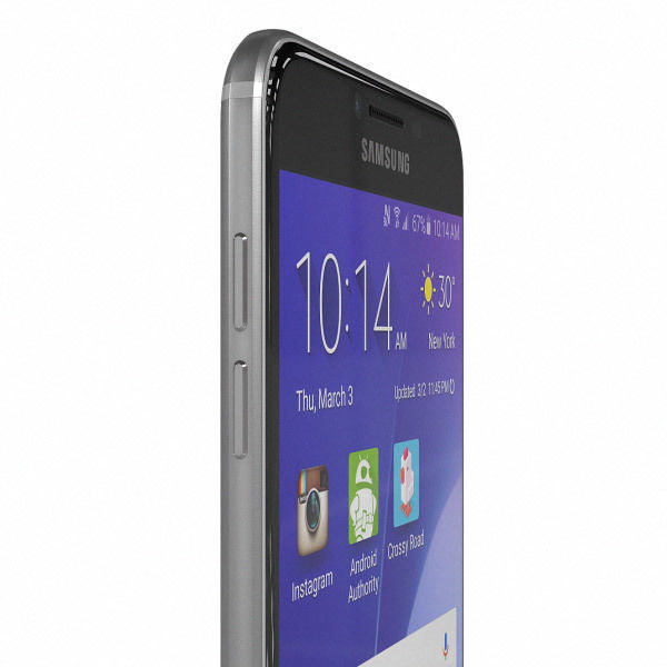 Samsung Galaxy C7 for Element 3D 3D model_35