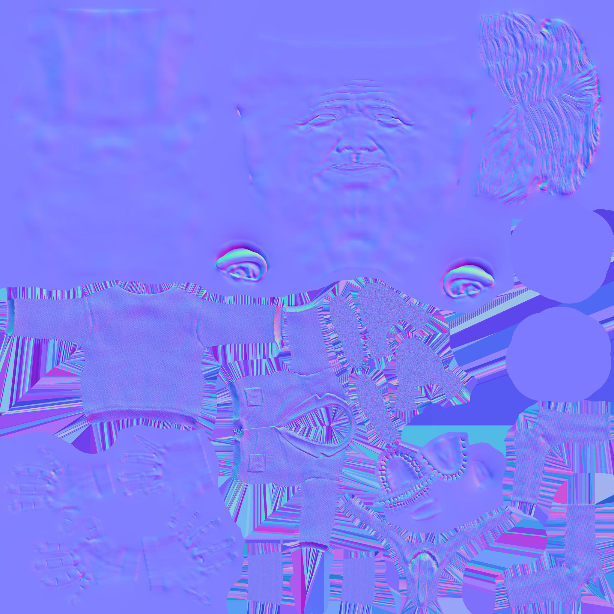 Boris Johnson 3D caricature  Low-poly 3D model_16