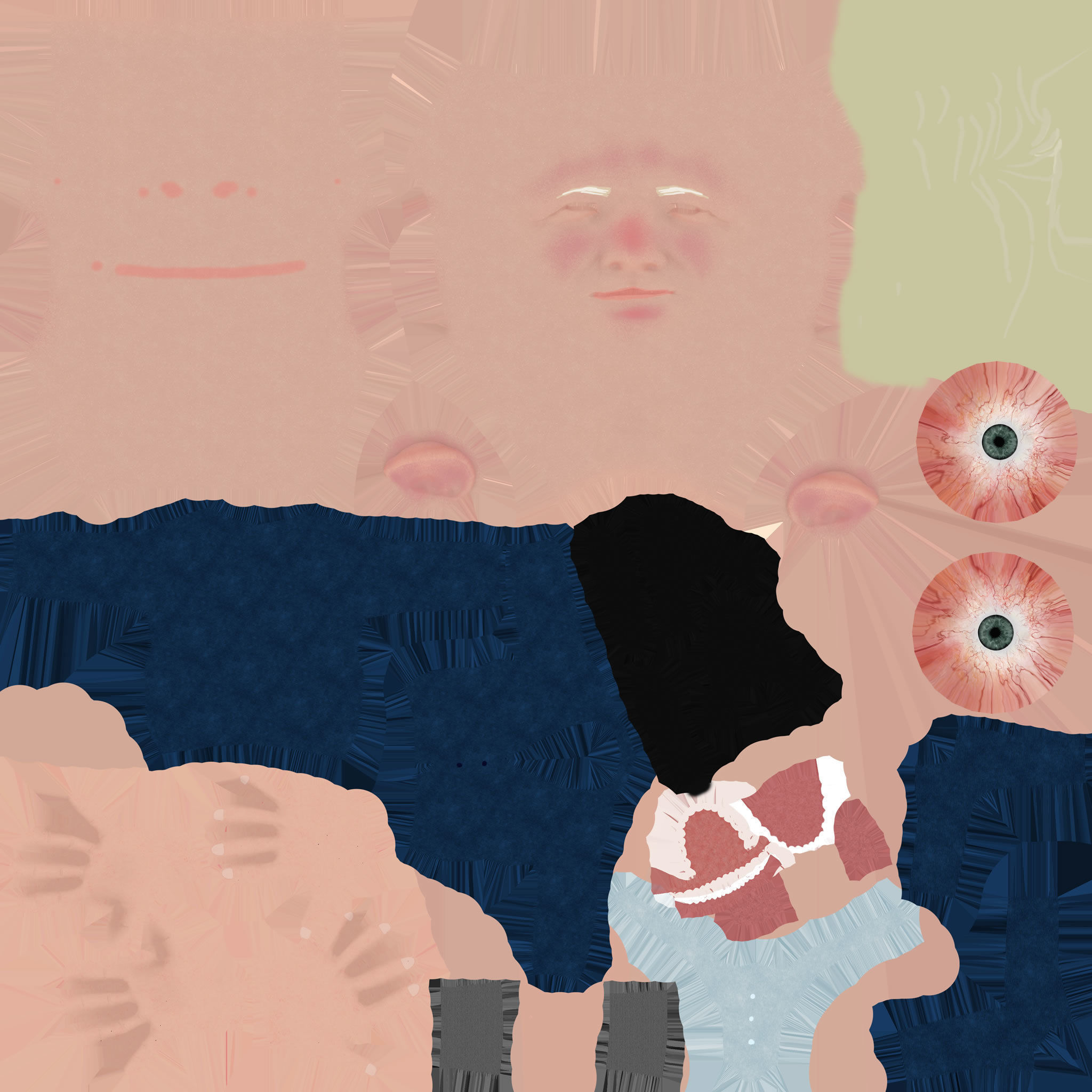 Boris Johnson 3D caricature  Low-poly 3D model_15