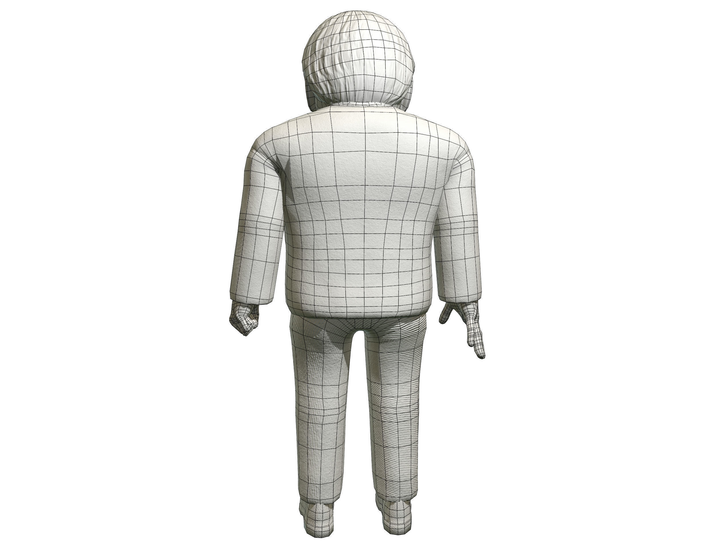 Boris Johnson 3D caricature  Low-poly 3D model_13