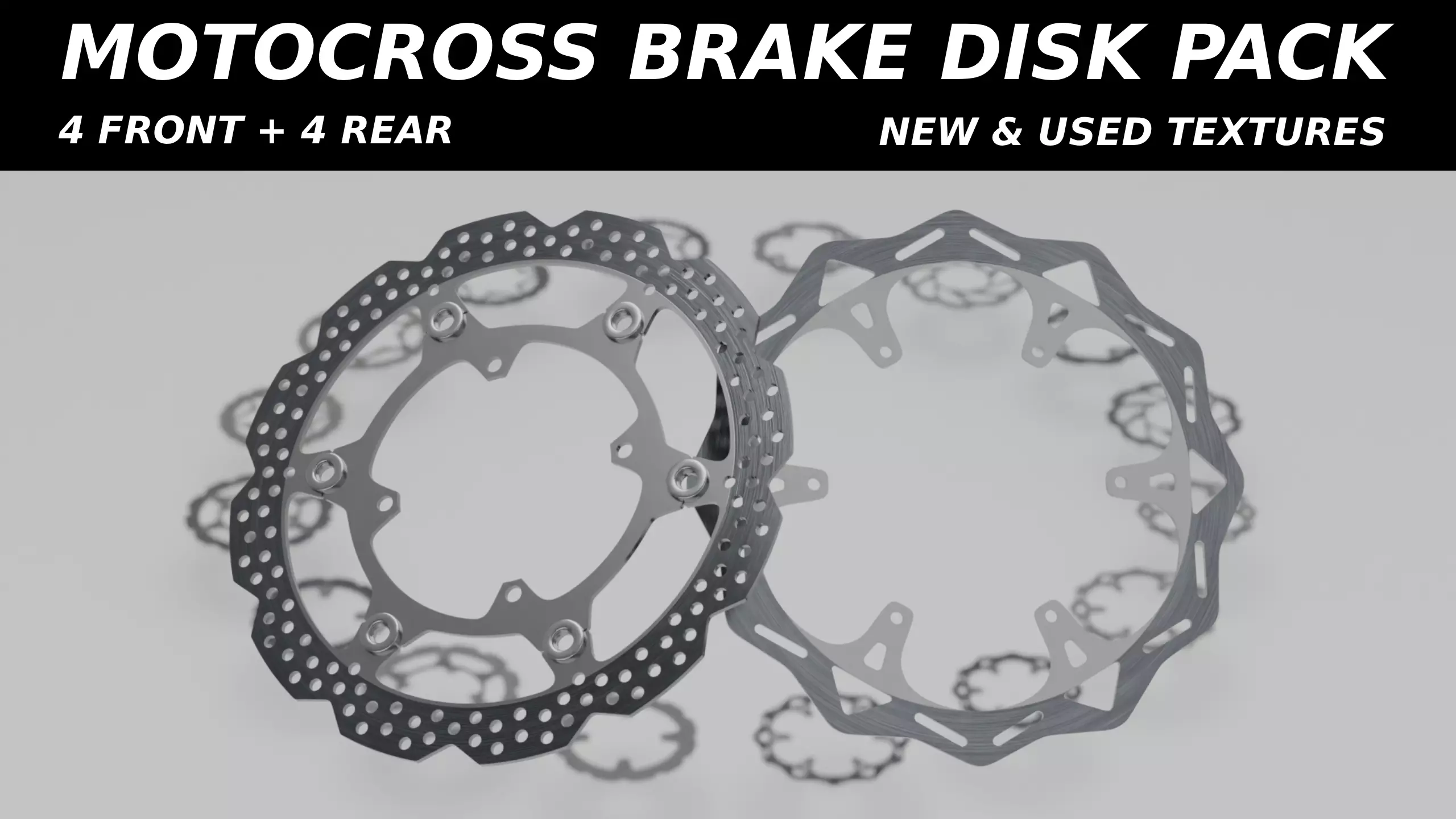 Motocross Brake Disk Pack OEM 3D model
