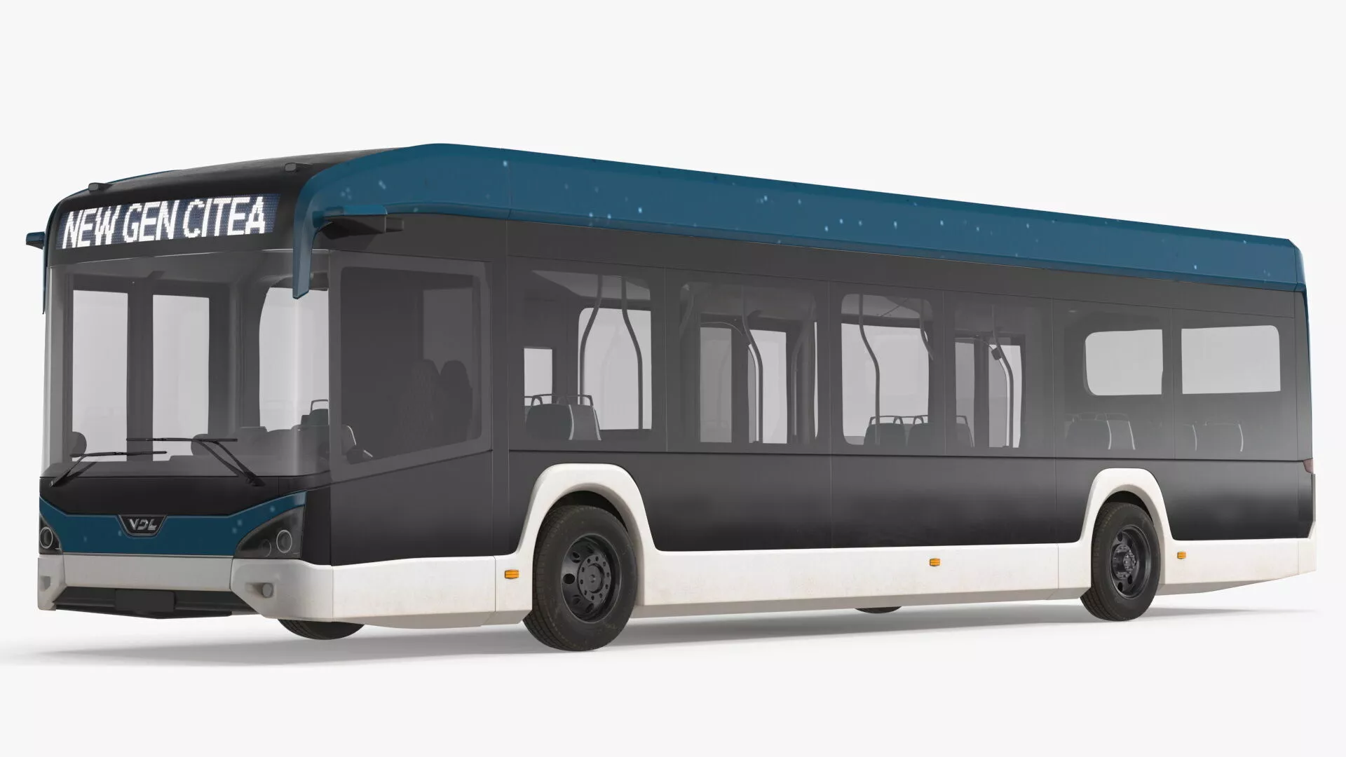 VDL Citea Electric City Bus New Generation Rigged for Cinema 4D 3D model