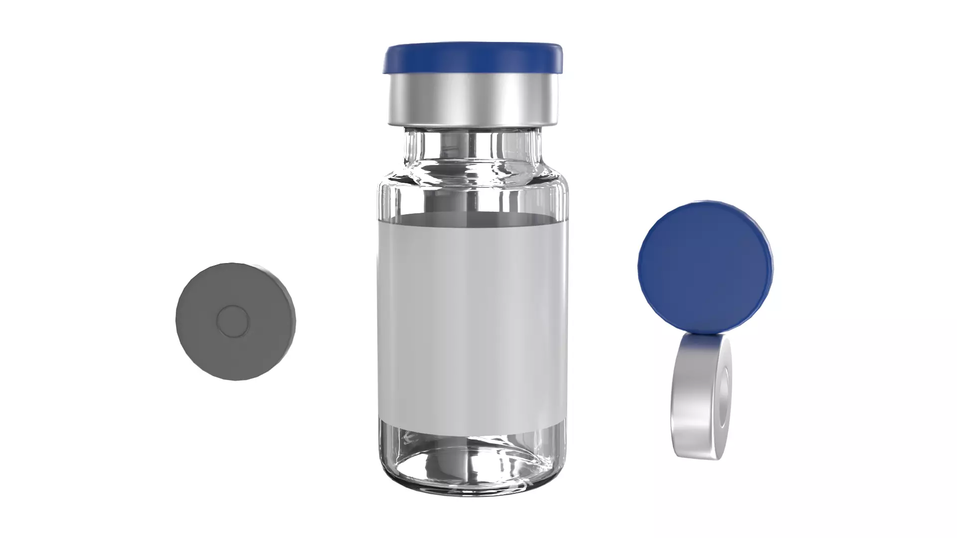 Injection Vial PBR 3 Low-poly 3D model