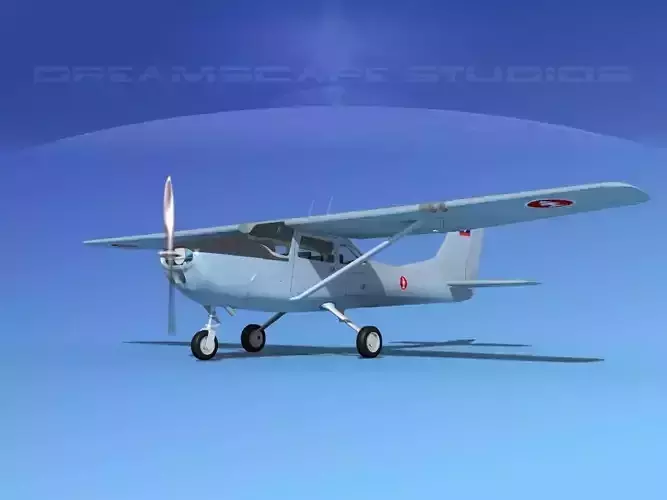 Cessna T-41 Mescalero Royal Lao AF 3D model