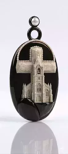 Church Pearl Pendant 3D Model