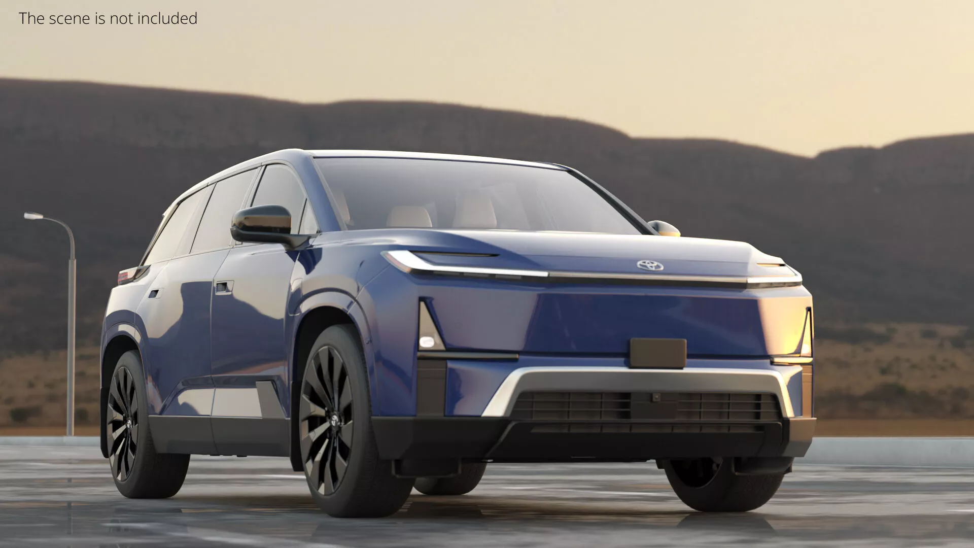 2027 Toyota Highlander EV Rigged 3D model