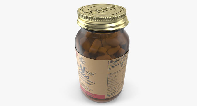 Vitamin Bottle 3D model