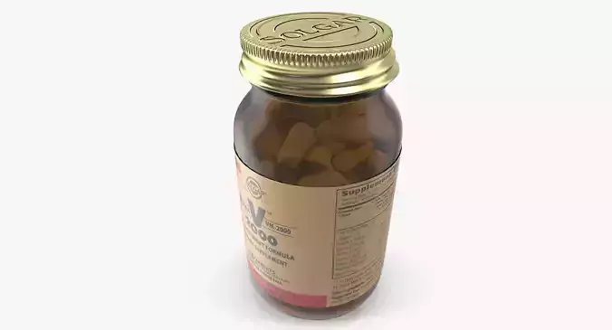 Vitamin Bottle 3D model