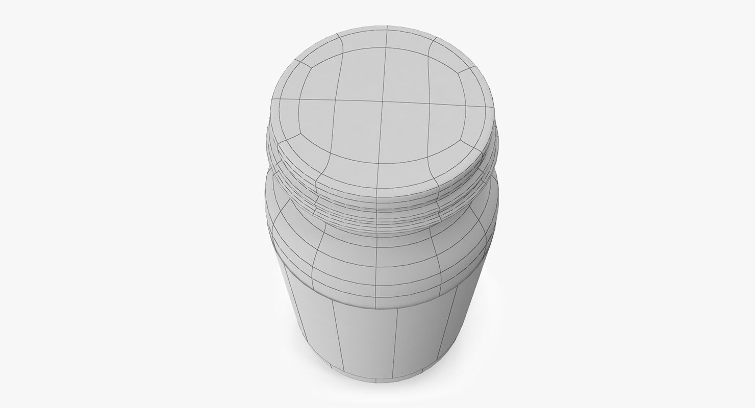 Vitamin Bottle 3D model_7