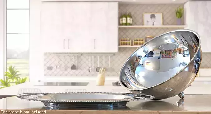 Food Cover Cloche Chef 3D model