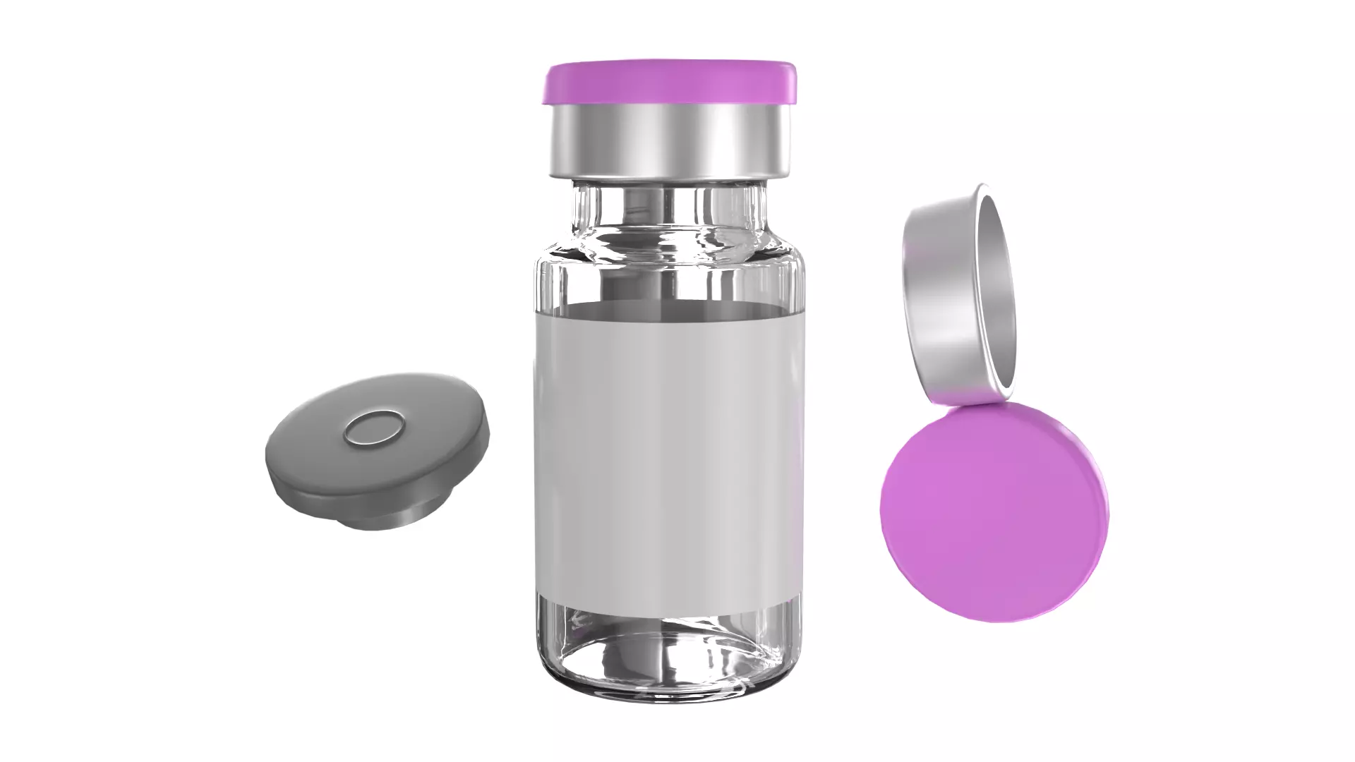 Injection Vial PBR 4 Low-poly 3D model
