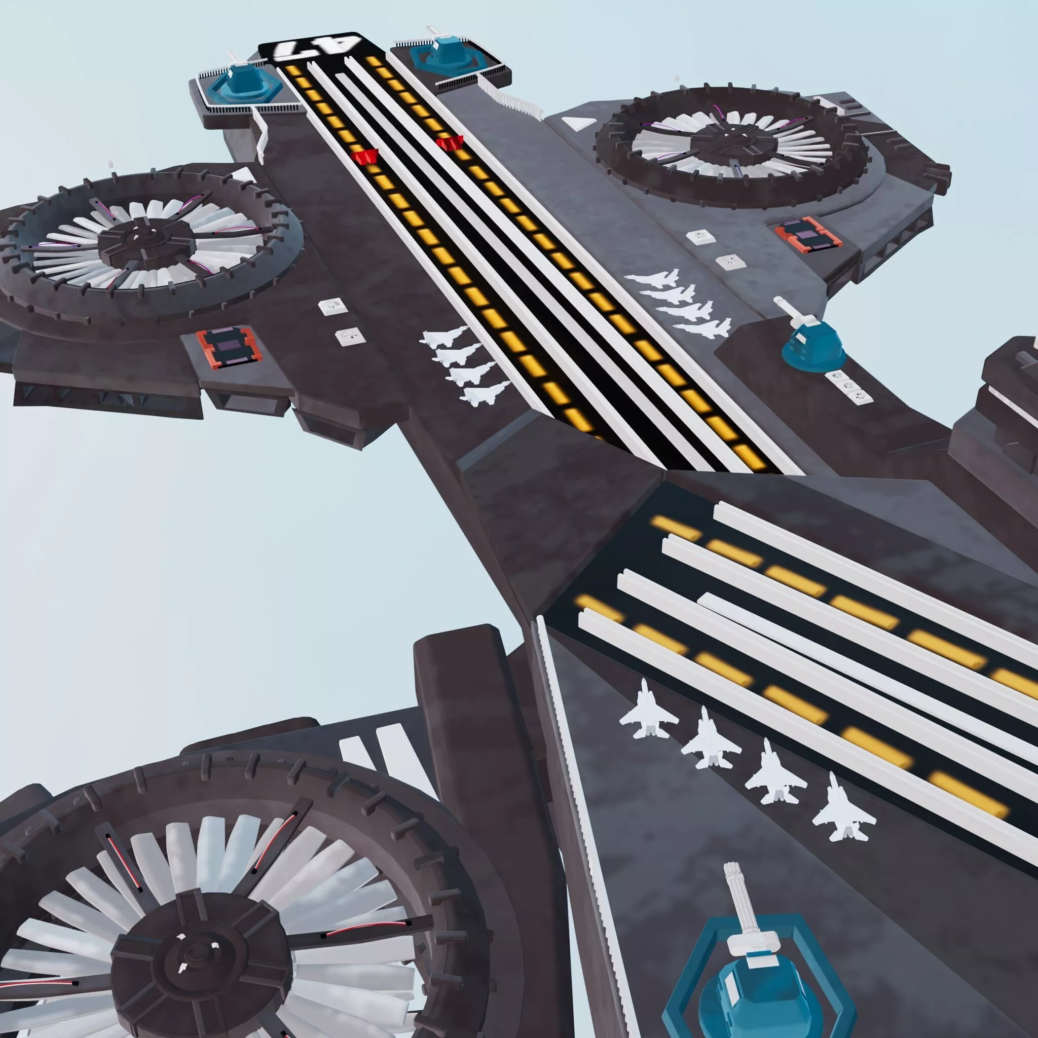 Heli carrier 3D model