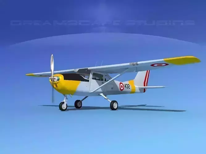 Cessna T-41 Mescalero Peruvian AF 3D model