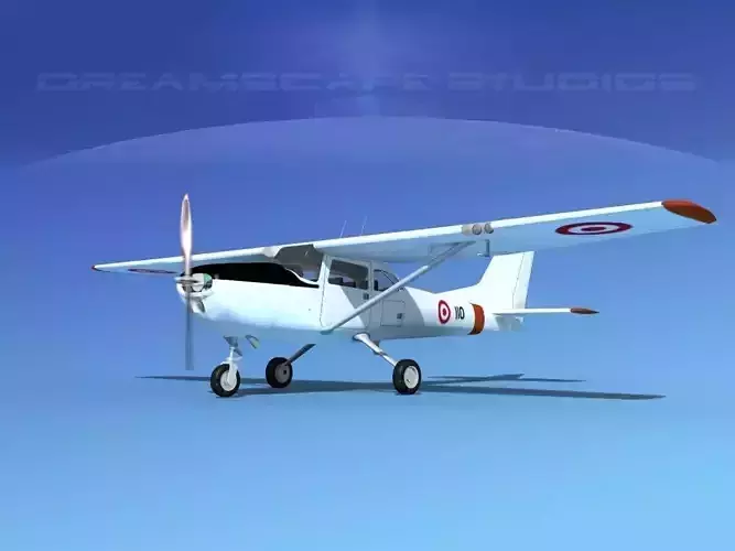 Cessna T-41 Mescalero Singapore AF 3D model