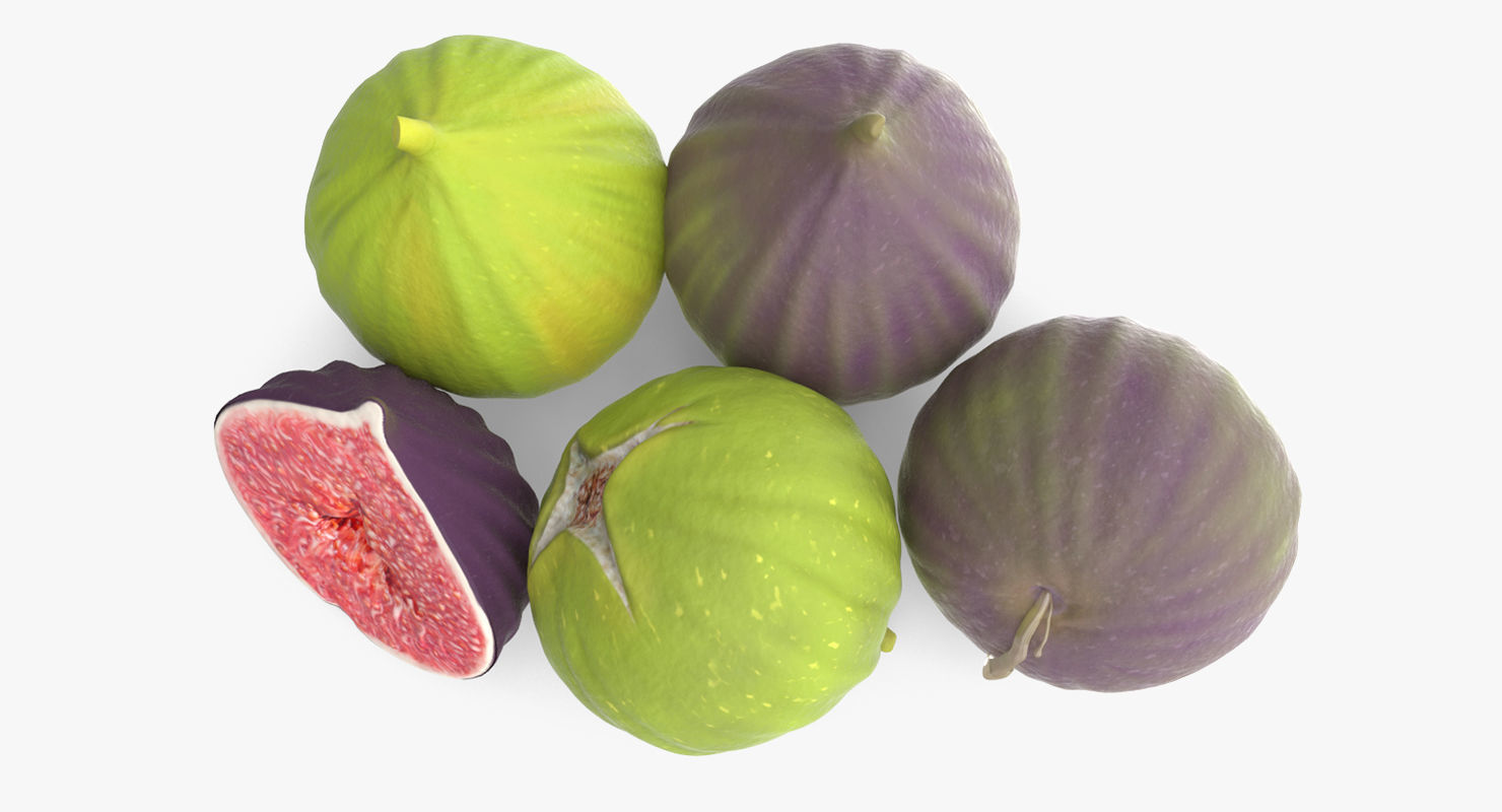 Detailed Fig Fruit 3D model_3