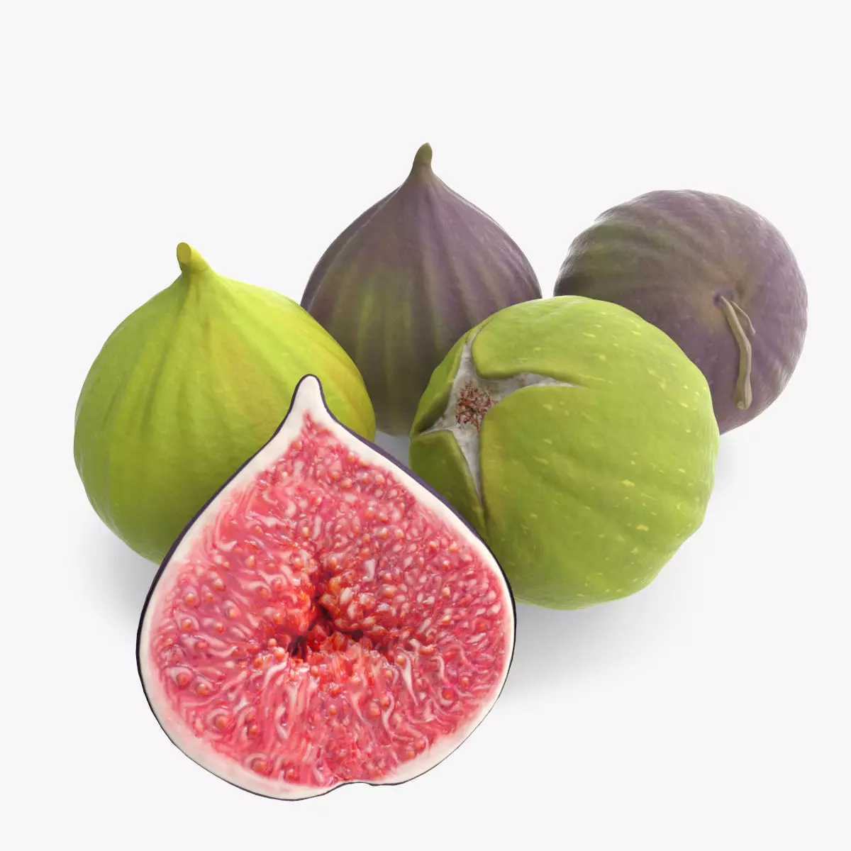 Detailed Fig Fruit 3D model_0
