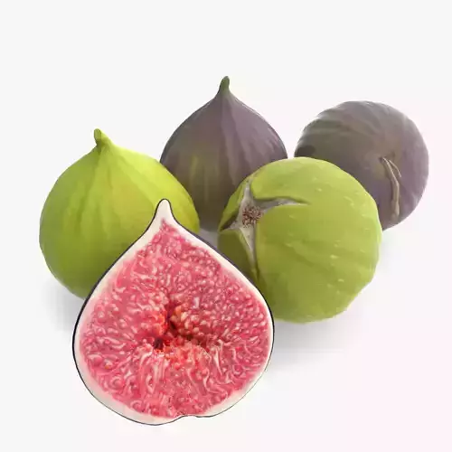 Detailed Fig Fruit 3D model