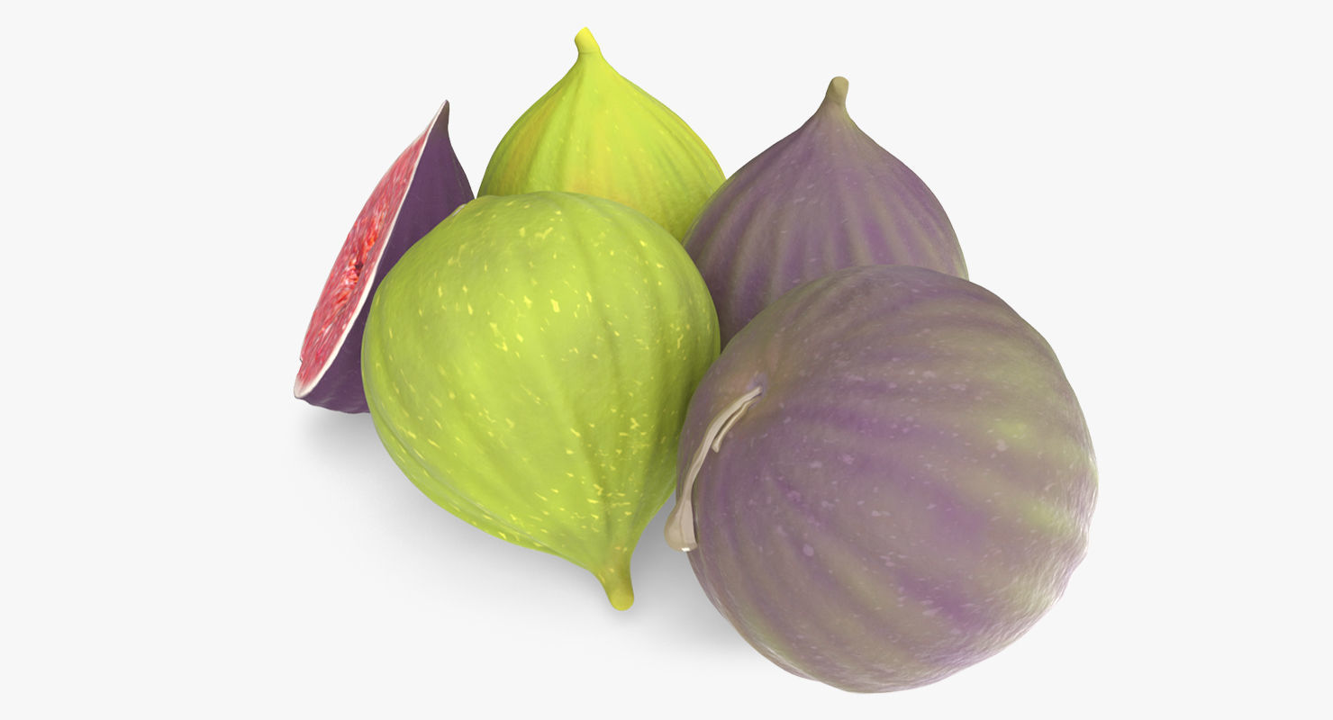 Detailed Fig Fruit 3D model_4
