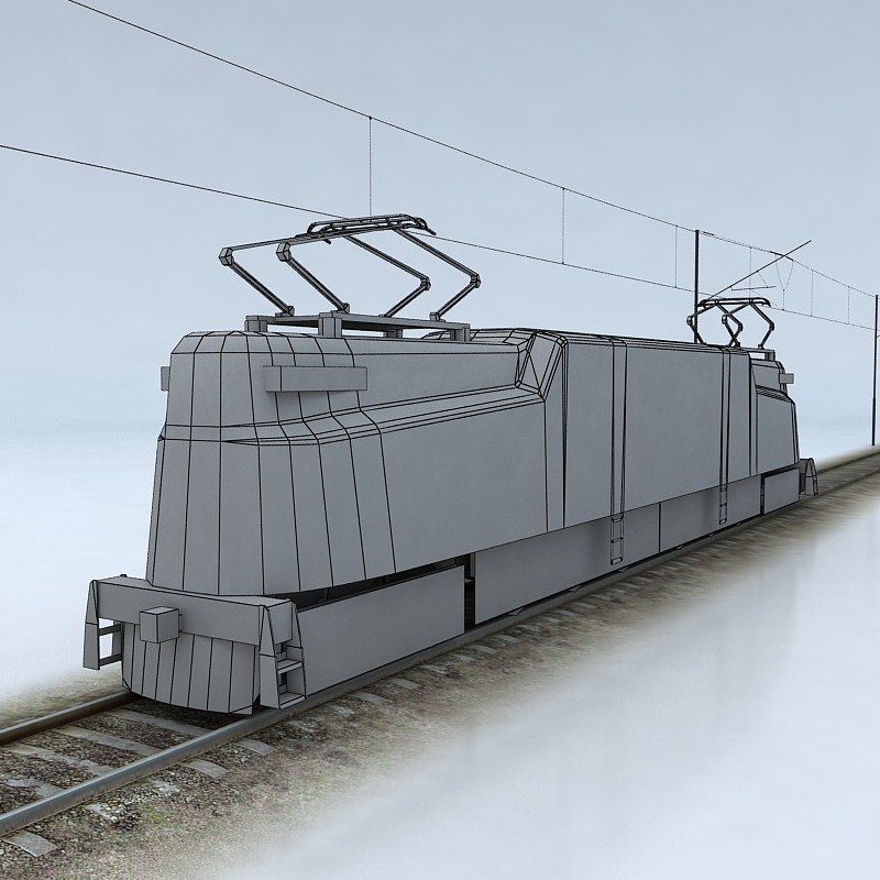 Pennsylvania GG1 Low-poly 3D model_4