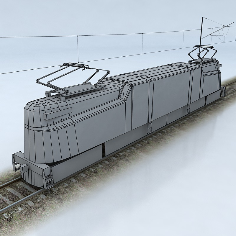 Pennsylvania GG1 Low-poly 3D model_5