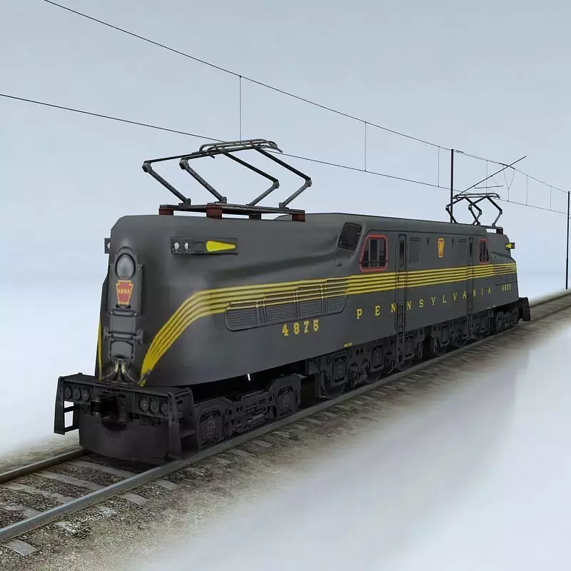 Pennsylvania GG1 Low-poly 3D model_0