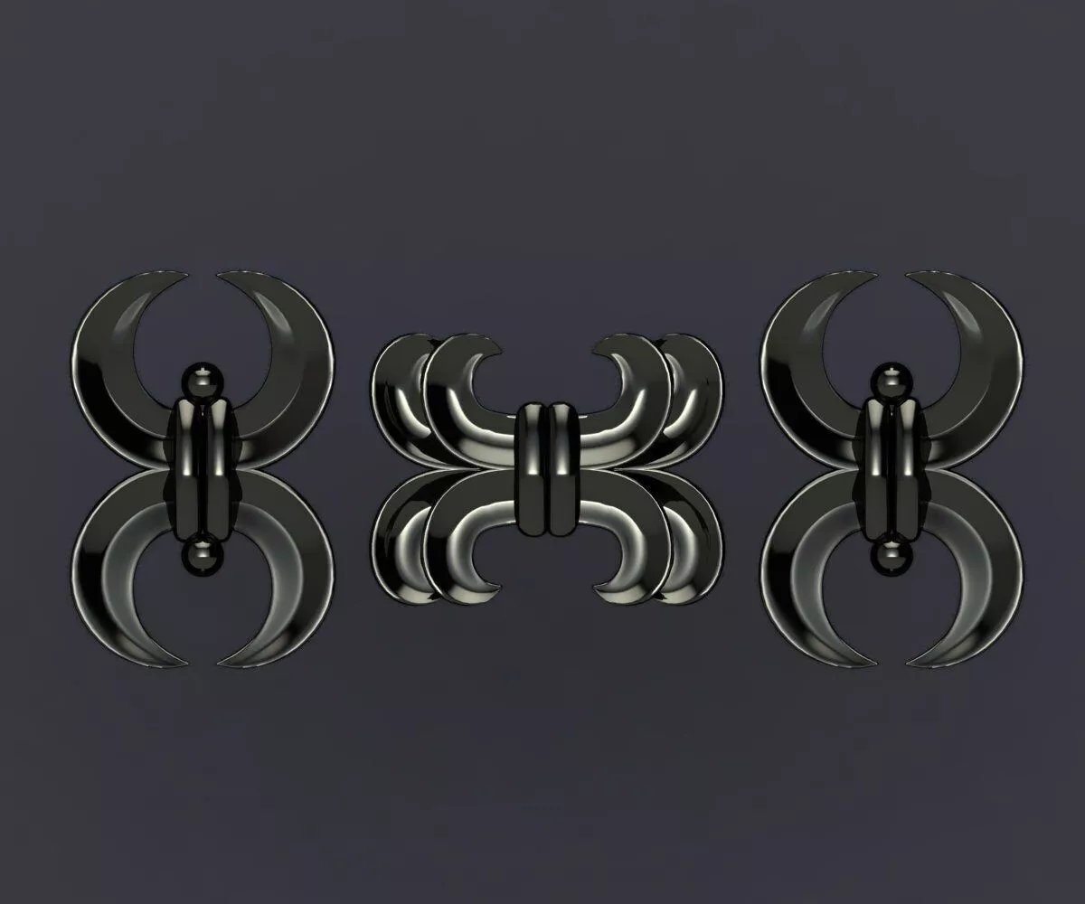Crescent-Core Axis Sculpture 3D print model