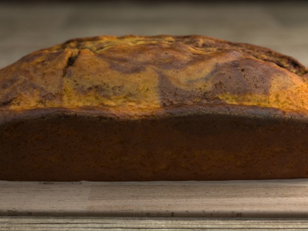 Marble Cake - 3 Pieces - Low Poly 3D model_6