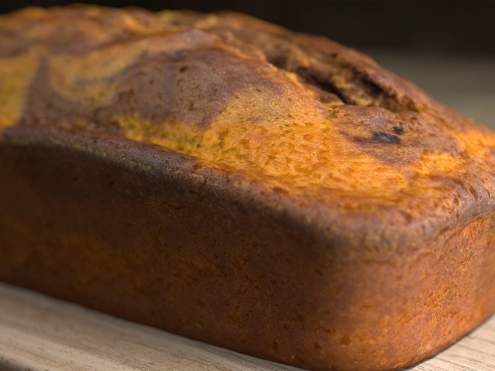 Marble Cake - 3 Pieces - Low Poly 3D model_2