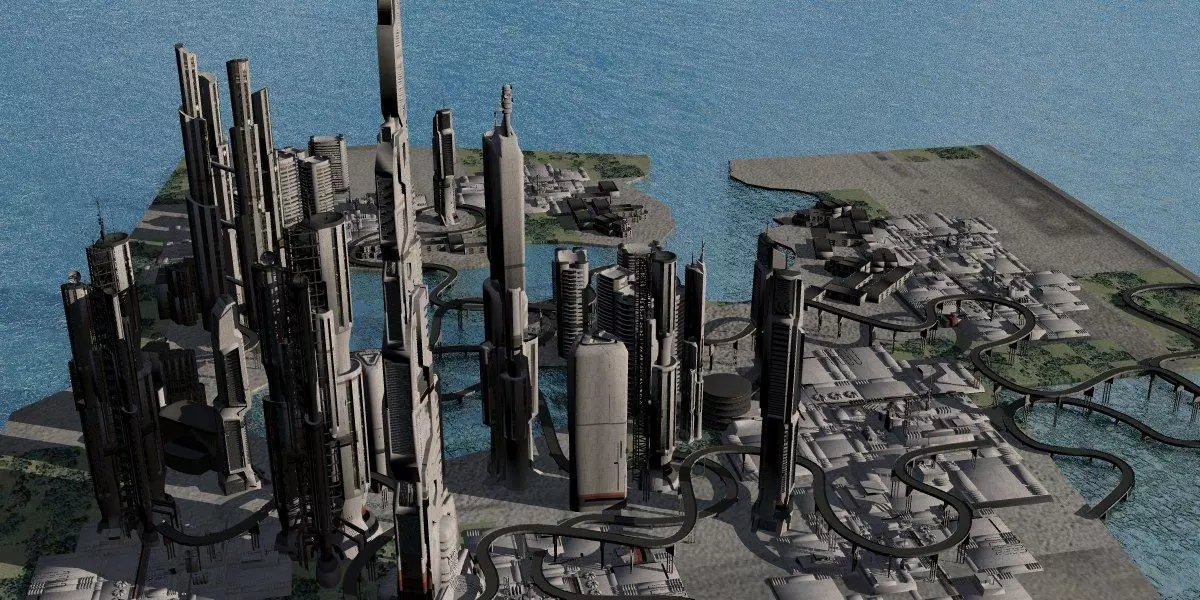 Quantum Mega City 3D model_0